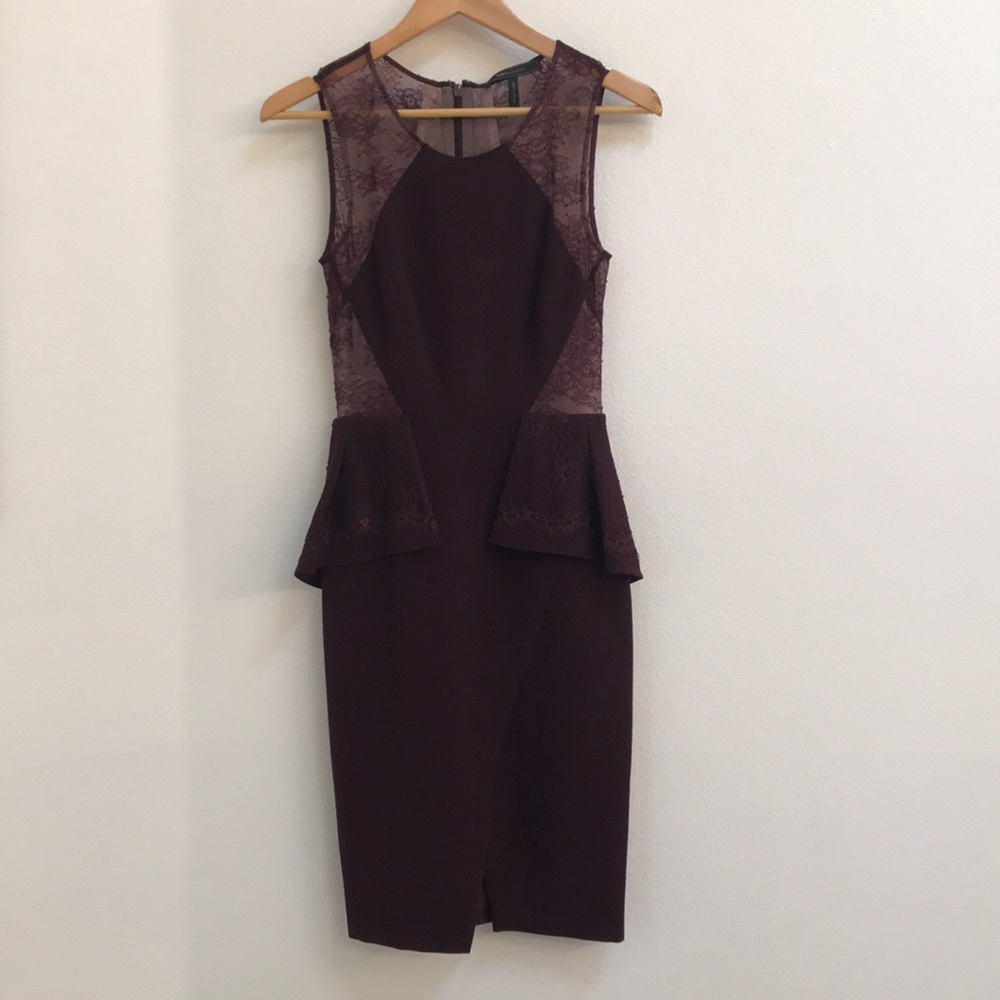 Eggplant cocktail dress BCBG (size 4)